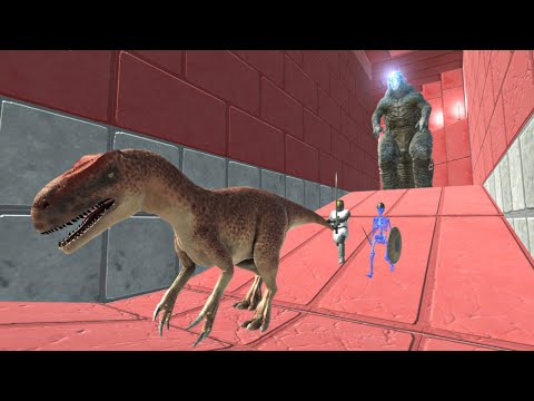 Tunnel Of Death - Run Away From Angry Godzilla Evolved!!  - Animal Revolt Battle Simulator