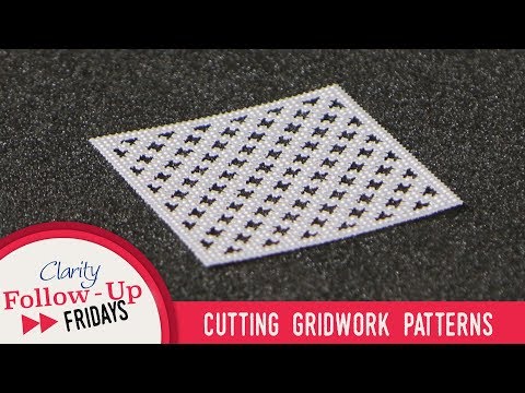 Groovi How To - Cutting Gridwork Patterns