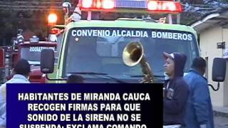 preview picture of video 'LA SIRENA NO SUENA EN MIRANDA CAUCA BOMBEROS SE PRONUNCIA'