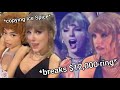 Taylor Swift being DRUNK & ICONIC on VMAs for 2 minutes straight