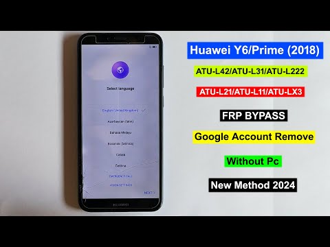 Huawei Y6 (2018) Frp Bypass | Huawei ATU-L42/ATU-L31/ATU-L21 FRP Unlock | Gmail Lock Huawei Y6 2018