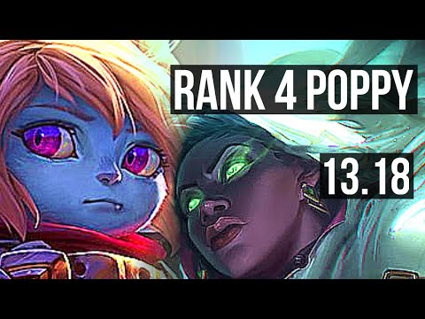 POPPY & Twitch vs SENNA & Ashe (SUP) | Rank 4 Poppy, 11/2/11, Dominating | TR Grandmaster | 13.18
