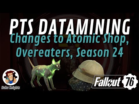 Fallout 76: PTS Datamining Changes for Atomic Shop, Overeaters Mod, Season 24 & more (23rd Jan 2026)