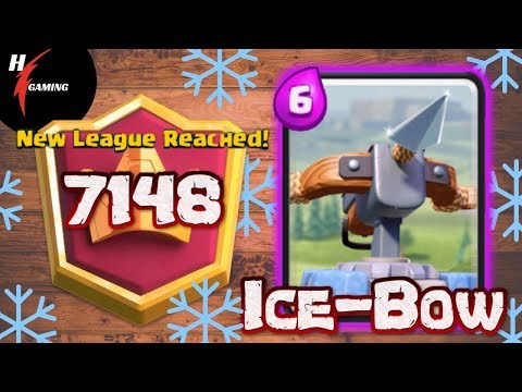 Destroying The Ladder w/ f2p X-bow Control deck : 6300+ Top Ladder Push LIVE !!!!
