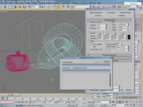 Video corso 3D Studio Max 8 _20 3DS Max Rendering di un esterno con Mental Ray Renderer
