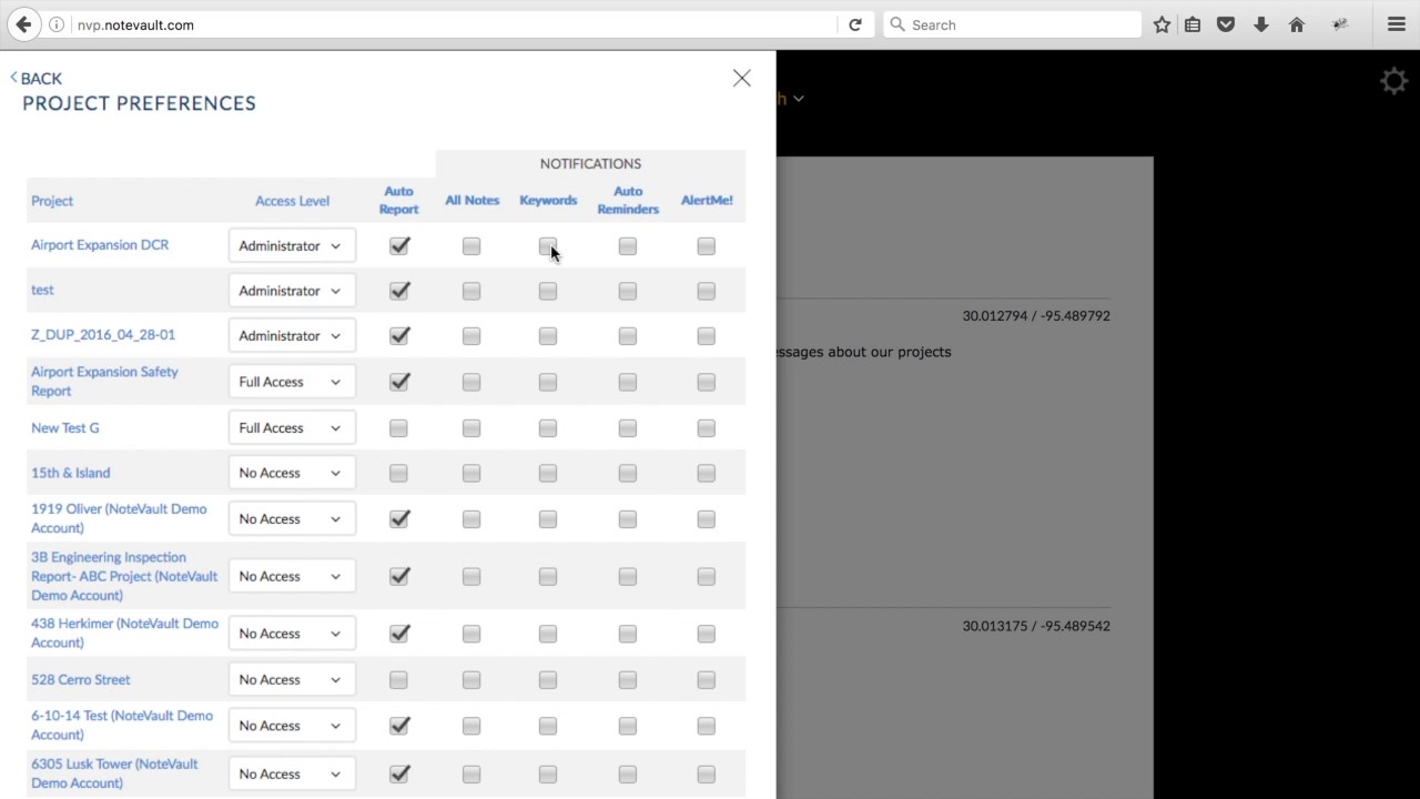 Personal Settings Overview