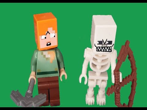 LEGO Minecraft Skeleton Attack Assembly