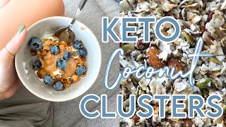 Keto Coconut Clusters: Vegan and Gluten Free Snack