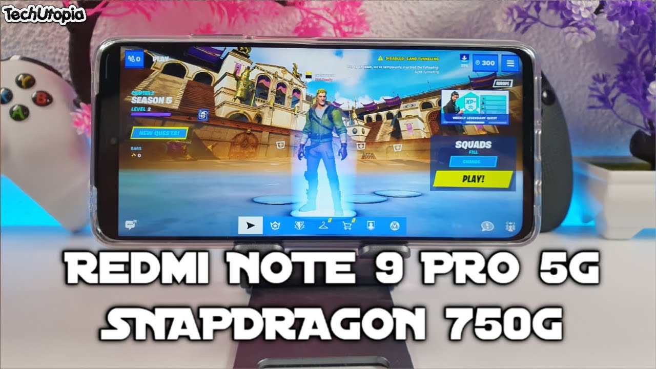 Redmi Note 9 Pro 5G Fortnite/PUBG Gameplay/Snapdragon 750G Gaming test after updates (Xiaomi Mi 10i)
