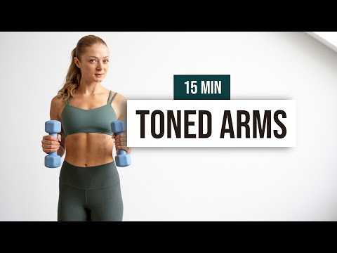 15 MIN EXPRESS TONED ARMS - Standing Workout (for all levels - with weights or water bottles)