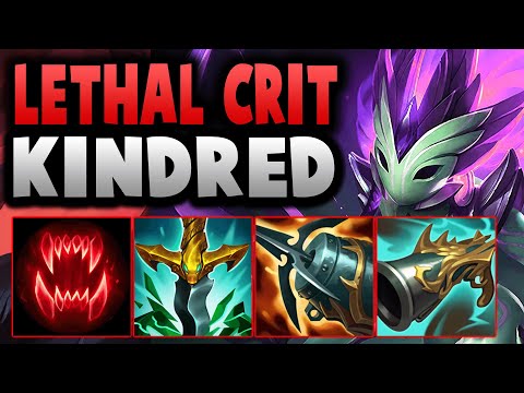 This Lethal Crit Kindred Build Let's you Insta Burst Anyone! Big Burst Kindred! - League Of Legends