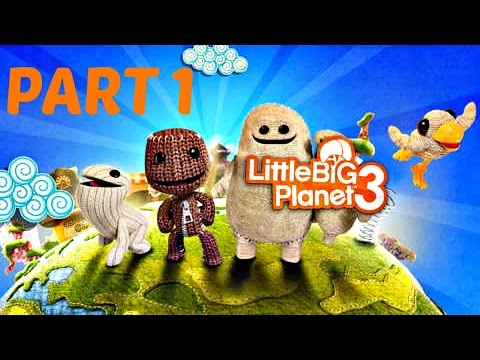LittleBigPlanet 3 Gameplay Walkthrough Part 1 - Bunkum (PS4)