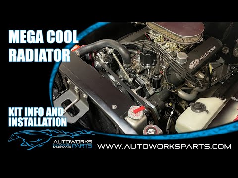 Mustang radiator 64-70 classic Mega Cool by Autoworks Parts