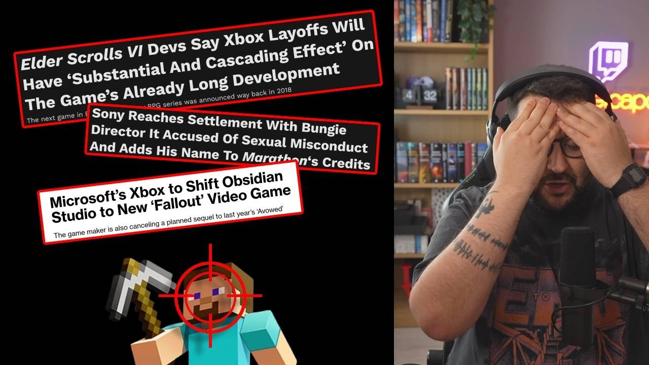 Me temo lo peor para MINECRAFT | CIENTOS DE DESPIDOS, CAMBIOS EN OBSIDIAN Y BETHESDA, MARATHON'T