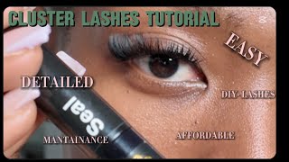 Cluster Lash Tutorial for Beginners| Natural Look