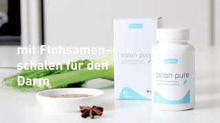 Nupure colon pure bio - Detox Kapseln zur Darmsanierung mit Flohsamenschalen, Anis und Fenchel