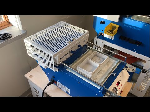 Test vacuum forming with Green Dot Bioplastics