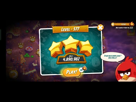 Angry Birds 2 | Rescuer | Level 577 | Hitting Fun | Angry Bird 2 Show