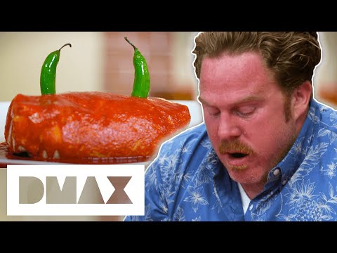 Casey VS The Diablo Burrito, Packed With The Spiciest Chilli’s In The World | Man v. Food