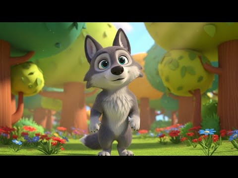 The Wolf Song for Kids | Gentle Wolf Rhyme | Animal Song for Children