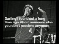 I won't cry - Johnny's Adams (Lyrics)