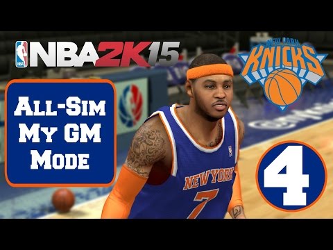 NBA2K15 All-Sim My Gm Mode - New York Knicks #4 (PS4)