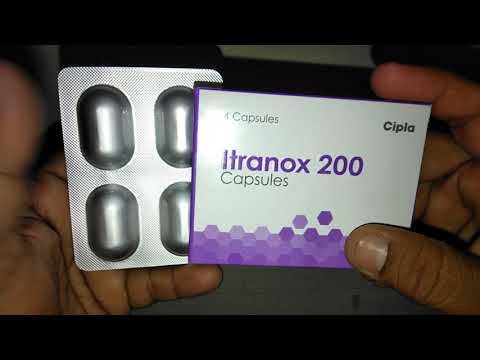 Itraconazole (200mg) itranox 200 capsules, cipla ltd, 1*7
