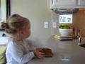 Ava Eating Breakfast