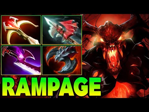 Rampage + 25 Kills Shadow Fiend Dota 2 ! SF Dota 2 Safe Lane Carry Gameplay Build Guide 7.40