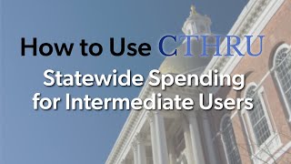 CTHRU Statewide Spending for Intermediate Users