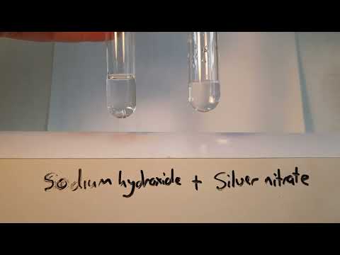 03 Sodium hydroxide and Silver nitrate