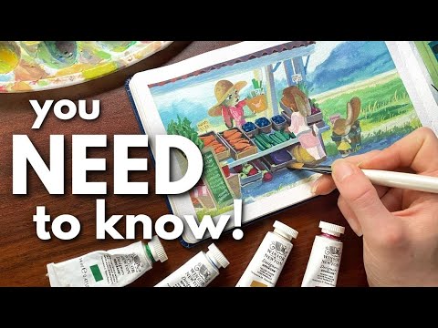 know this BEFORE you start // beginners guide to GOUACHE