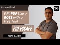 How to use PDFEscape - a free too to edit PDF documents