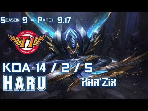SKT T1 Haru KHA'ZIX vs SYLAS Jungle - Patch 9.17 KR Ranked