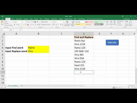 Excel VBA - Find and Replace