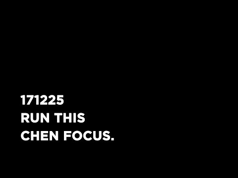 171225 RUN THIS CHEN FOCUS