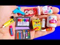 30 DIY MINIATURE SCHOOL SUPPLIES, BABY CRAFTS REALISTIC HACKS AND CRAFTS FOR BARBIE DOLLHOUSE !!!
