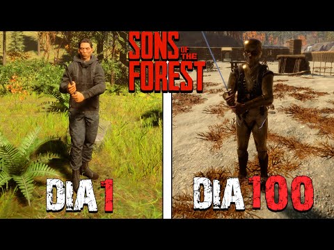 JOGUEI 100 DIAS no SONS OF THE FOREST!! em DUO com @Skyvitor