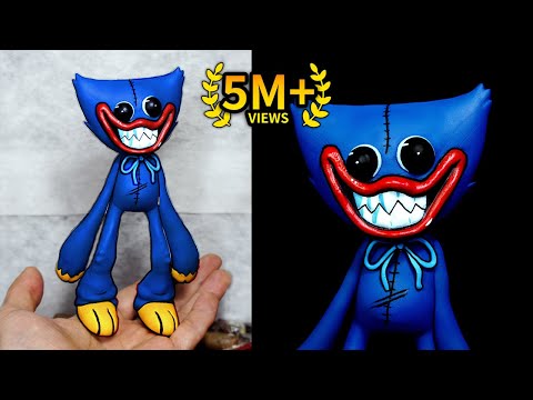 [FNF] Making Huggy Wuggy Sculpture Timelapse [Poppy Playtime] - Friday Night Funkin' MOD