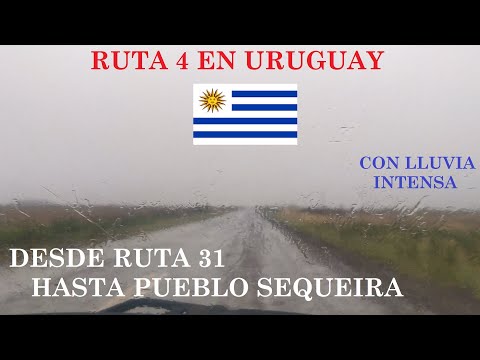 RUTA 4 en URUGUAY desde RUTA 31 hasta SEQUEIRA.