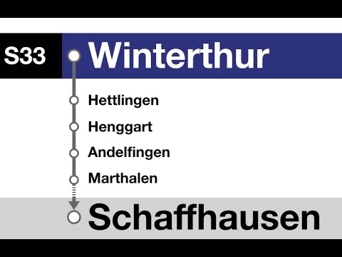 ZVV (SBB) Ansagen » S33 Winterthur —Schaffhausen | SLBahnen