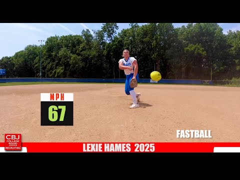 Lexie Hames 2025 Pitcher/Power Hitter Softball Skills Video
