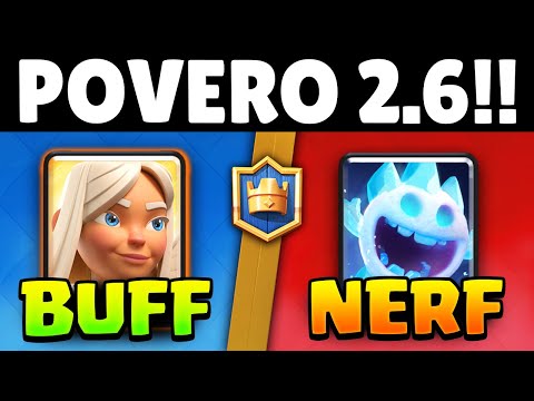 NERFATO il 2.6... BILANCIAMENTO di CLASH ROYALE!