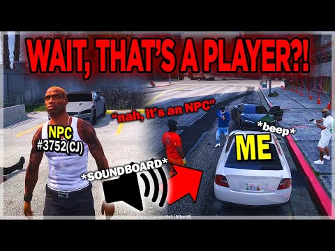 I Trolled the WHOLE SERVER with an NPC SOUNDBOARD in GTA 5 RP