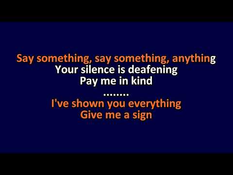 James - Say Something - Karaoke Instrumental Lyrics - ObsKure