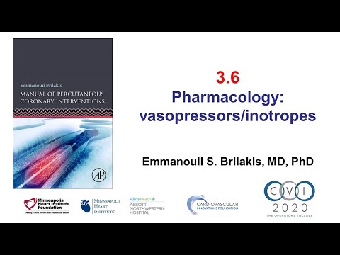 3.6 Manual of PCI - Pharmacology: vasopressors and inotropes
