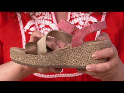 Earth Origins Leather or Suede Wedges - Maxine on QVC