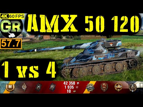 58_World of Tanks AMX 50 120 WoT Replay - 7 Kills 4.6K DMG(Patch 1.4.0)