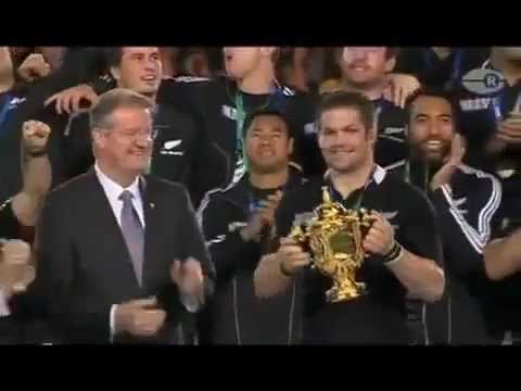 BANNED Video - John Key Handshake Fail - RWC 2011 Final Cup Ceremony  - Handhsake Fail