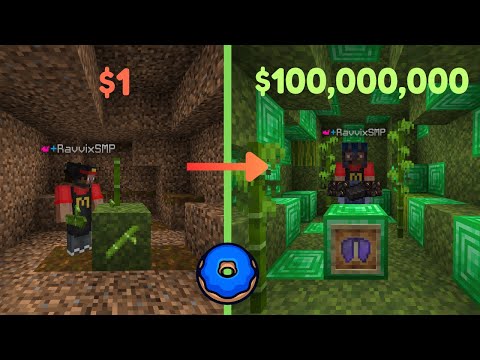 How I Made $100,000,000 With Bamboo in Minecraft! #donutsmp #drdonut